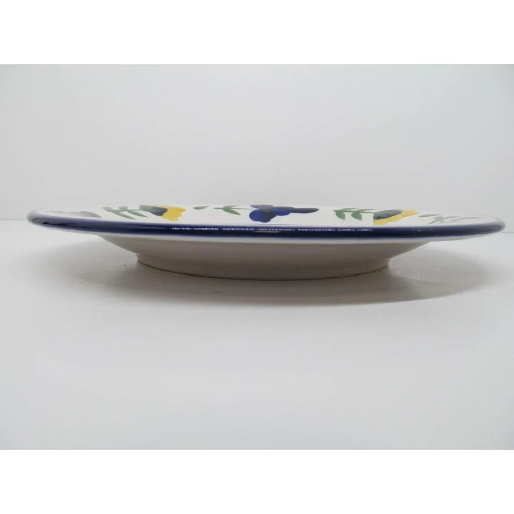 Dansk San Nicolo Blue Yellow Floral 9 1/4
